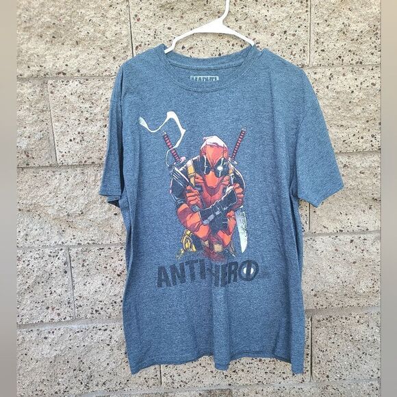 Marvel men's Deadpool Anti-Hero graphic T-shirt - Picture 1 of 8